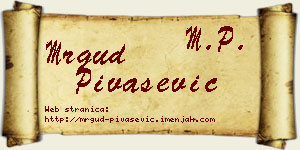 Mrgud Pivašević vizit kartica